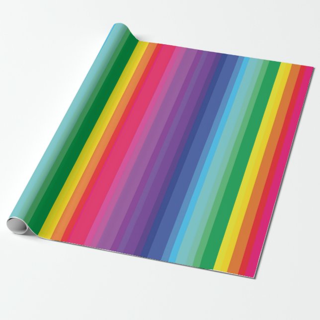 Rainbow Kids Geburtstagsparty Geschenkpapier (Ungerollt)