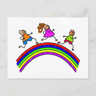 Rainbow Kids Postkarte