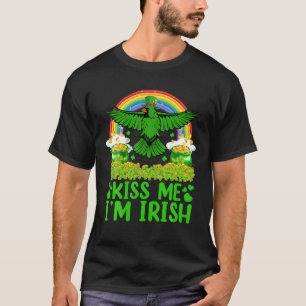 Rainbow Kiss Me I'm Irish Northern Kardinal St Pat T-Shirt