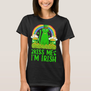Rainbow Kiss Me I'm Irish Siamese Cat St Patrick' T-Shirt