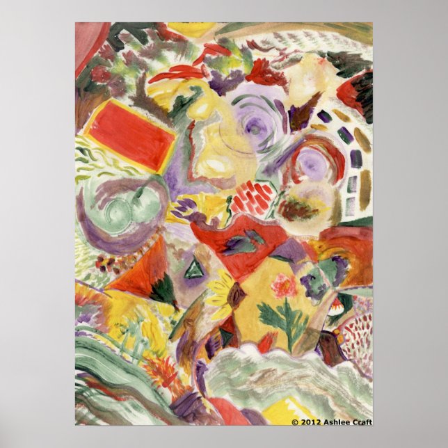 "Rainbow Kitchen" Art Poster Print (Vorne)