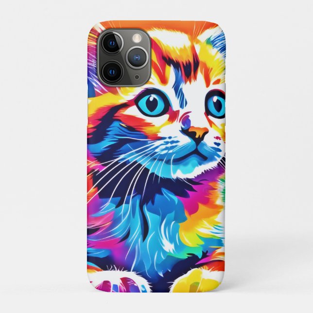 Rainbow Kitten Dreams Case-Mate iPhone Hülle (Rückseite)