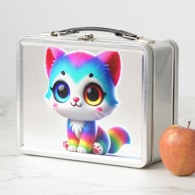 Rainbow Kitten Metall Brotdose (Beispiel)