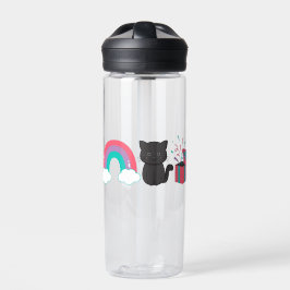 Rainbow Kitten Surprise Icon Water Bottle Trinkflasche
