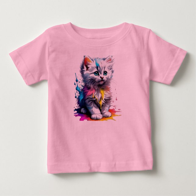 Rainbow Kitten T - Shirt (Vorderseite)