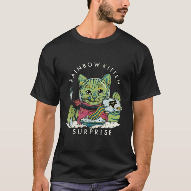 Rainbow Kitten Überraschung T-Shirt (Vorderseite)