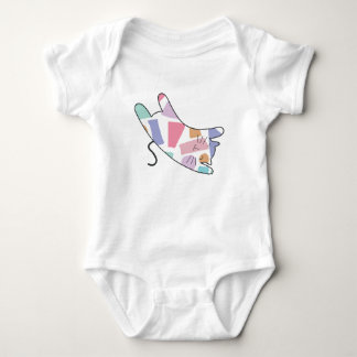 Rainbow Kitty Baby Strampler