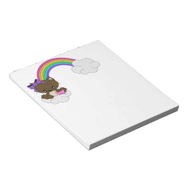 Rainbow Kitty Notizblock (angewinkelt)