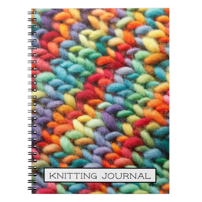 Rainbow-Knitter Notizblock (Vorderseite)