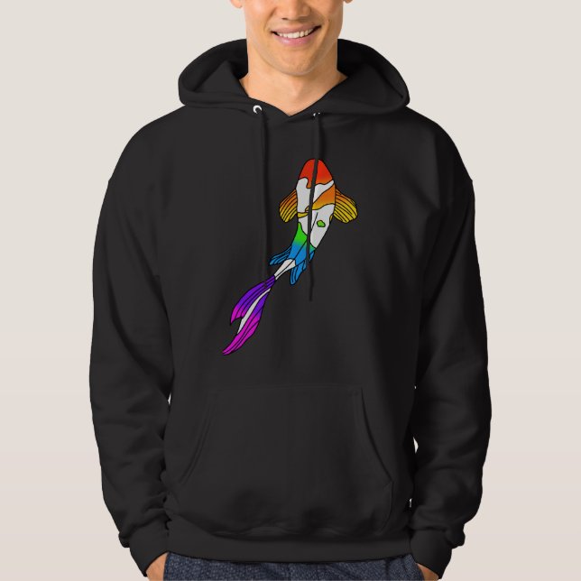 Rainbow Koi Fish Hoodie (Vorderseite)