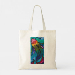 Rainbow Koi Fish Tote Bag Farbige Fisch-Marktbeute Tragetasche
