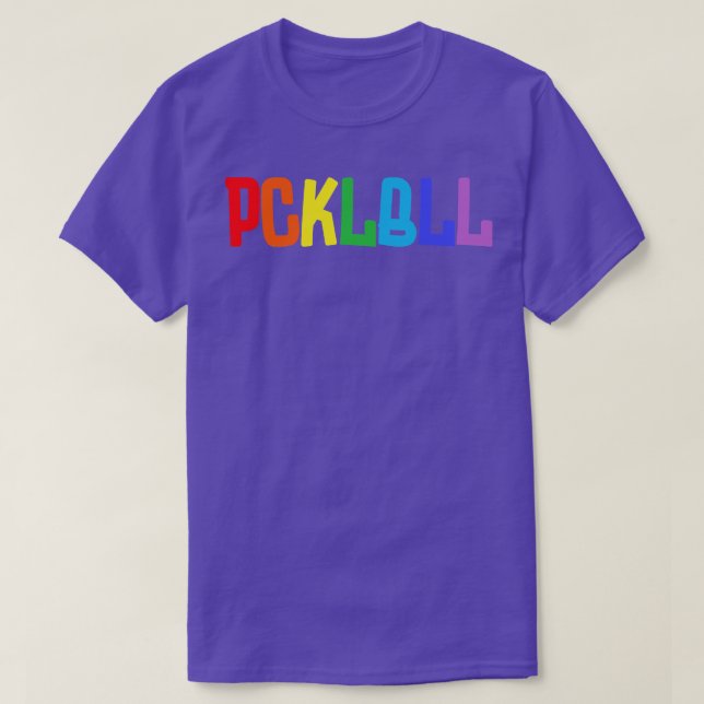 Rainbow-Konsonanten für Pickleball-Gear 2 T-Shirt (Design vorne)