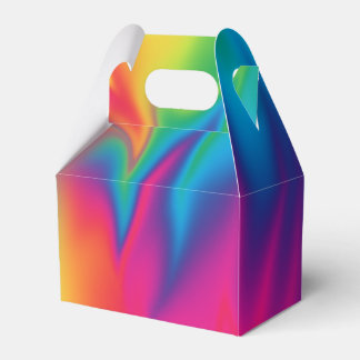 Rainbow Krawatte-Dye Birthday Party Gable Box Geschenkschachtel