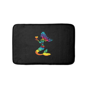 Rainbow Krawatte-Dye Mermaid Shirt in 60er 70er Re Badematte