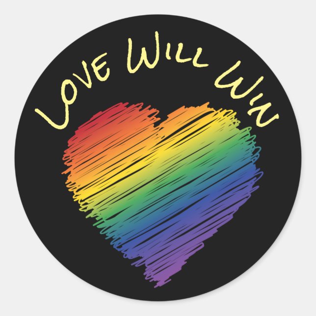 Rainbow-Kribbelheber Runder Aufkleber (Vorderseite)