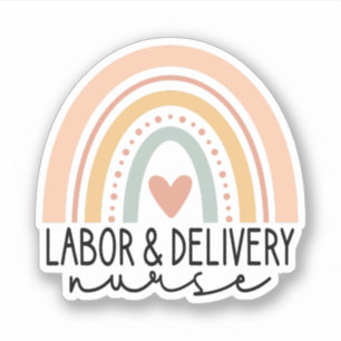 Rainbow, L and D Nursing Aufkleber