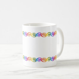 Rainbow La Tene Celtic Swirl Kaffeetasse