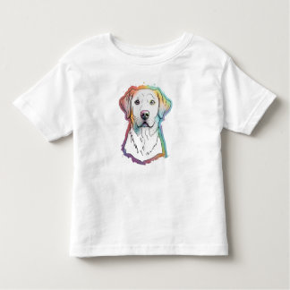 Rainbow Labrador toddler T-Shirt