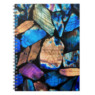 Rainbow Labradorite Crystals Gem Notebook Journal Notizblock