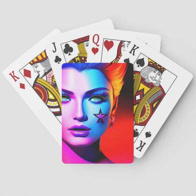 Rainbow Lady Spielkarten (Rückseite)