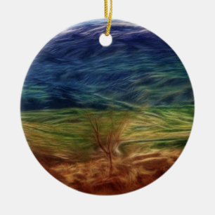 Rainbow Landscape Keramikornament