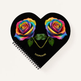 Rainbow Lange Steppe Rose- Notizbuch