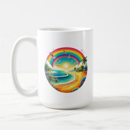 Rainbow Large Classic Keramik Kaffeetasse