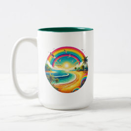 Rainbow Large Zweifarbige Tasse