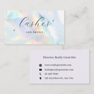  Rainbow Lash & Brow Business Card | Ed Visitenkarte