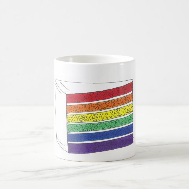Rainbow Layer Cake Slice Price Tasse (Mittel)