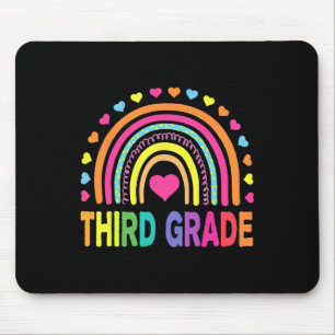 Rainbow-Lehrer der dritten Klasse Kinder bis zum S Mousepad