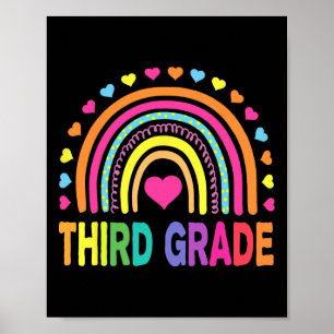 Rainbow-Lehrer der dritten Klasse Kinder bis zum S Poster