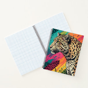 Rainbow Leopard Art Notebook Notizbuch