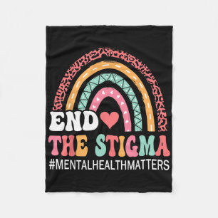 Rainbow Leopard beendet das Stigma-Mental-Health-P Fleecedecke