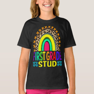 Rainbow Leopard der ersten Klasse bis zur Schule T-Shirt