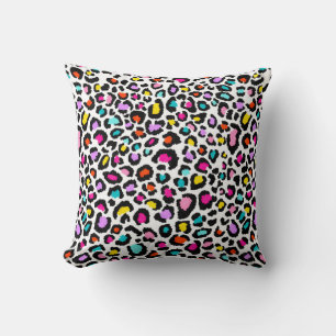 Rainbow Leopard Muster Kissen