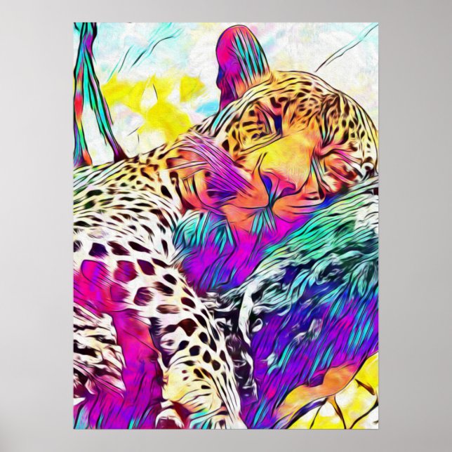 Rainbow Leopard Poster (Vorne)