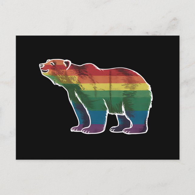 Rainbow Lesbian LGBT Gay Pride Postkarte (Vorderseite)
