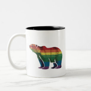Rainbow Lesbian LGBT Gay Pride Zweifarbige Tasse