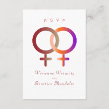 Rainbow lesbische Hochzeit Rsvp