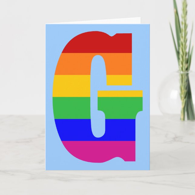 Rainbow Letter G (Vorderseite)