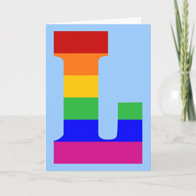 Rainbow Letter L (Vorderseite)