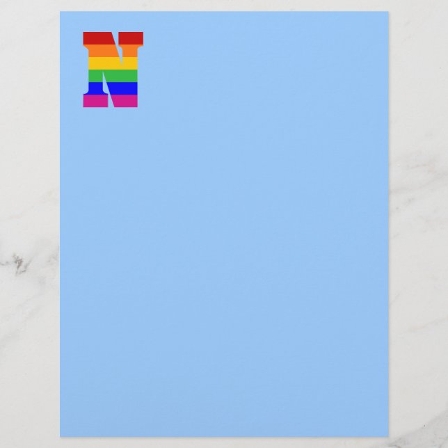Rainbow Letter N (Vorderseite)