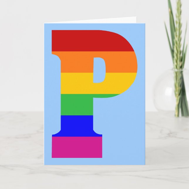Rainbow Letter P (Vorderseite)