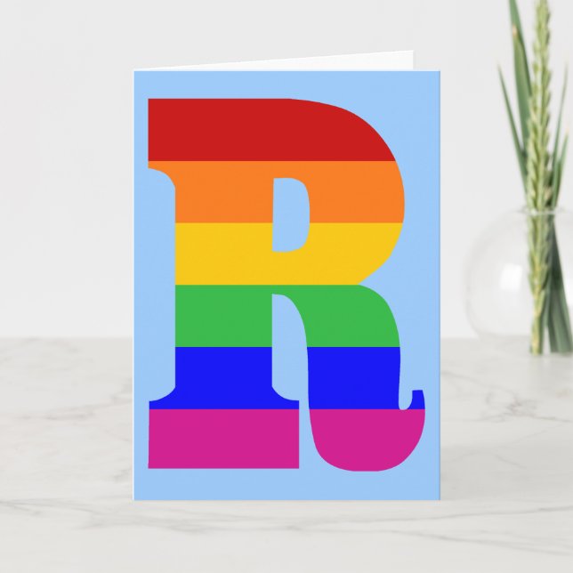 Rainbow Letter R (Vorderseite)