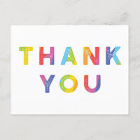 Rainbow Letters und Regenbogenstreifen Danke