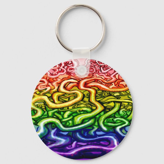 Rainbow LGBQT Schlüsselanhänger (Vorderseite)