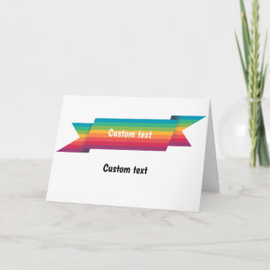 Rainbow LGBT CUSTOM-Karte Karte