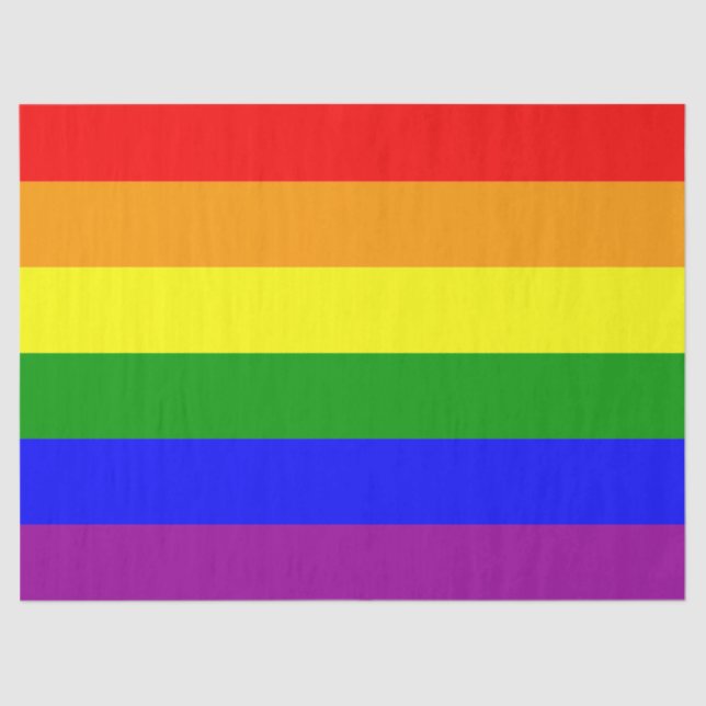 Rainbow LGBT+ Decoupage Seidenpapier (Vorderseite)