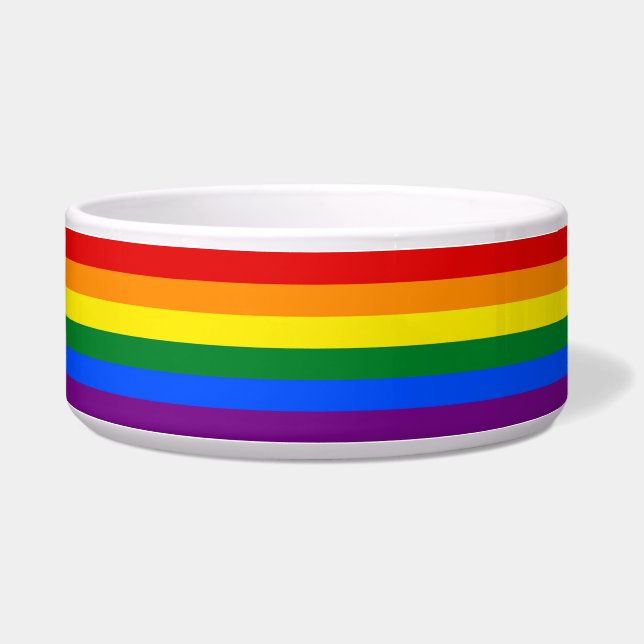 Rainbow LGBT Flag Pet Bowl Napf (Links)